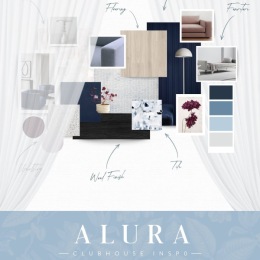 Step inside the mood behind Alura’s clubhouse, where every detail is elevated.